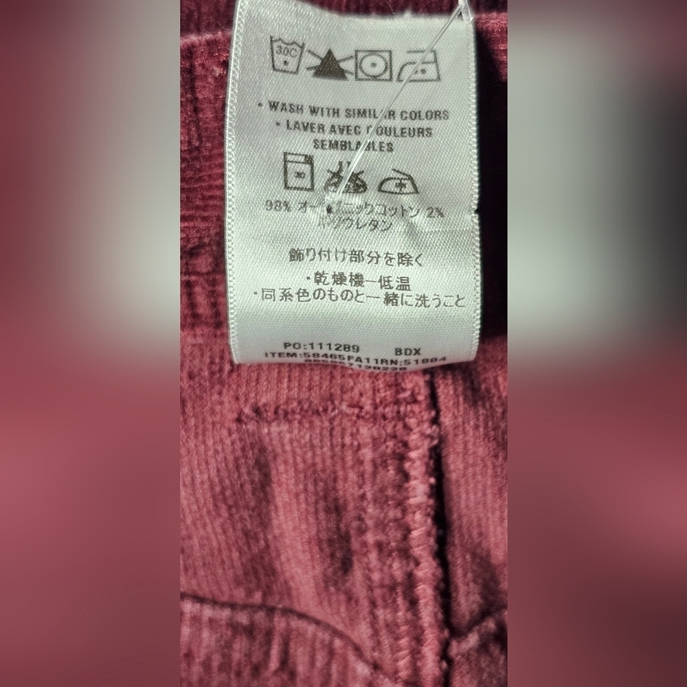 EUC Patagonia Women's Corduroy Mini Skirt Maroon Sz 2 Organic Cotton Y2K 90s - Picture 8 of 11